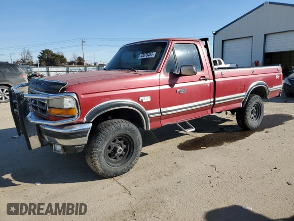 1993 Ford F-150 with VIN 1FTEF14H4PLB15056, listed as a Copart auction lot 43078485 with 135,270 mi miles and Clean Title. Bid and sale history available at carsss.com. Image 1.