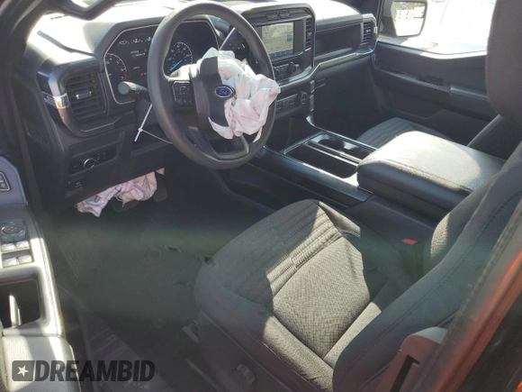 2023 Ford F-150 XL with VIN 1FTEX1EP1PFB25819, listed as a Copart auction lot 46221625 with 20,676 mi miles and Salvage title. Bid and sale history available at DreamBid. Image 8.