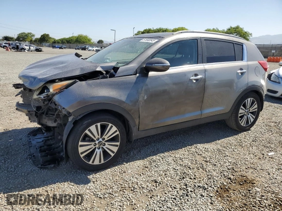 2016 Kia Sportage EX with VIN KNDPC3AC2G7816368, listed as a Copart auction lot 57690545 with 259,128 mi miles and Salvage title. Bid and sale history available at DreamBid. Image 1.