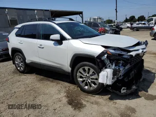 2025 Toyota RAV4 XLE Premium with VIN 2T3C1RFV6SW393485, listed as a Copart auction lot 58411515 with 13 mi miles and Salvage title. Bid and sale history available at DreamBid. Image 4.