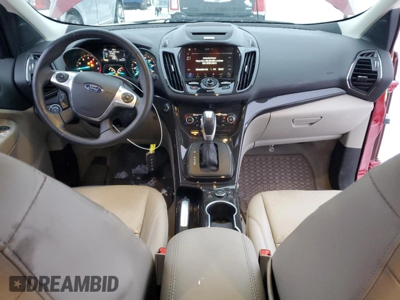 2016 Ford Escape Titanium with VIN 1FMCU9JXXGUA62330, listed as a Copart auction lot 45338705 with 65,722 mi miles and Salvage Title. Bid and sale history available at carsss.com. Image 8.