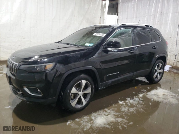 2021 Jeep Cherokee Limited with VIN 1C4PJMDX8MD122100, listed as a Copart auction lot 42874435 with 0 mi miles and Salvage Title. Bid and sale history available at carsss.com. Image 1.