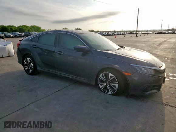 2016 Honda Civic Sedan EX-L with VIN 19XFC1F72GE020165, listed as a Copart auction lot 54085515 with 157,622 mi miles and Clean Title. Bid and sale history available at carsss.com. Image 4.