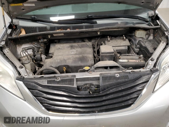 2011 Toyota Sienna LE with VIN 5TDJK3DC2BS004460, listed as a Copart auction lot 49534545 with 227,513 mi miles and Clean Title. Bid and sale history available at carsss.com. Image 12.