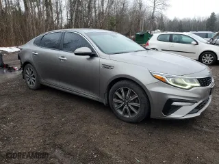 2019 Kia Optima LX with VIN 5XXGT4L32KG281397, listed as a Copart auction lot 85763724 with 146,571 mi miles and Salvage Title. Bid and sale history available at carsss.com. Image 4.