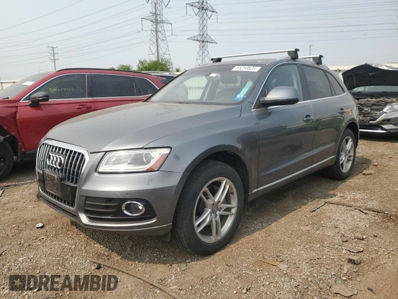 2013 Audi Q5 Premium Plus with VIN WA1LFAFP8DA033425, listed as a Copart auction lot 58250535 with 85,015 mi miles and Salvage title. Bid and sale history available at DreamBid. Image 1.