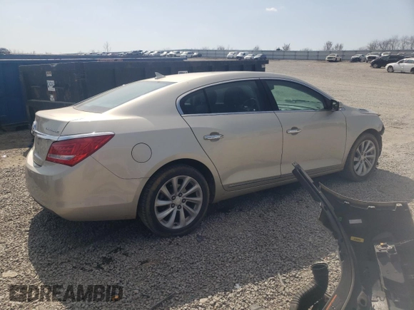 2014 Buick LaCrosse Leather with VIN 1G4GB5GR7EF223260, listed as a Copart auction lot 48387735 with 156,506 mi miles and Non Repairable. Bid and sale history available at DreamBid. Image 3.