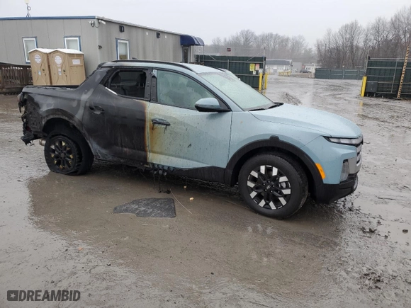 2025 Hyundai Santa Cruz SEL with VIN 5NTJBDDE6SH134174, listed as a Copart auction lot 46876705 with 0 mi miles and Salvage Title. Bid and sale history available at carsss.com. Image 4.