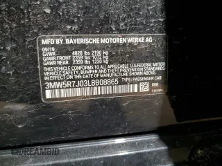 2020 BMW 3 Series 330i xDrive with VIN 3MW5R7J03L8B08865, listed as a Copart auction lot 47224565 with 112,981 mi miles and Salvage Title. Bid and sale history available at carsss.com. Image 12.