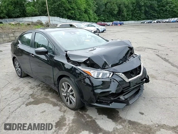 2021 Nissan Versa SV with VIN 3N1CN8EV7ML806320, listed as a Copart auction lot 64251185 with 39,157 mi miles and Salvage title. Bid and sale history available at DreamBid. Image 13.