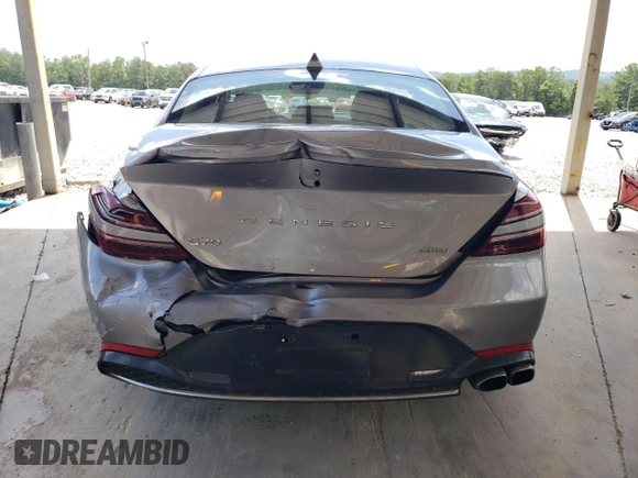 2023 Genesis G70 2.0T with VIN KMTG34TAXPU131538, listed as a Copart auction lot 62424834 with 15,835 mi miles and Clean Title. Bid and sale history available at DreamBid. Image 6.