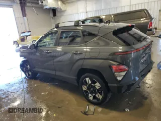 2024 Hyundai Kona SEL with VIN KM8HBCABXRU163075, listed as a Copart auction lot 44780725 with 7,827 mi miles and Salvage Title. Bid and sale history available at carsss.com. Image 2.