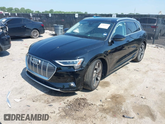 2022 Audi e-tron Premium Plus with VIN WA1LABGE6NB022565, listed as a IAAI auction lot 42402533 with 25,075 mi miles and . Bid and sale history available at DreamBid. Image 2.