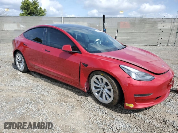 2022 Tesla Model 3 z VIN 5YJ3E1EA5NF155772, wystawiony jako Copart lot #50805725 z przebiegiem 73 491 mil mil oraz Szkoda całkowita • Salvage title. Historia ofert i sprzedaży dostępna na DreamBid. Obrazek 4.
