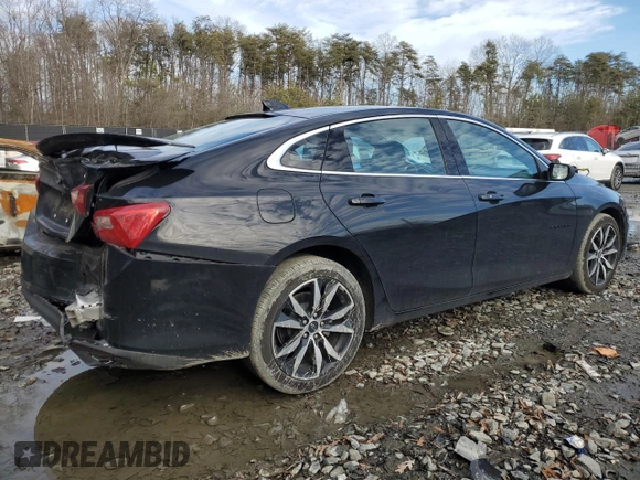 2024 Chevrolet Malibu RS with VIN 1G1ZG5ST2RF138164, listed as a Copart auction lot 43367865 with 21,415 mi miles and Salvage Title. Bid and sale history available at DreamBid. Image 3.
