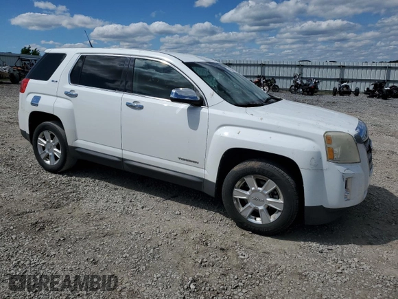 2012 GMC Terrain SLE-1 with VIN 2GKALMEK2C6211522, listed as a Copart auction lot 54209885 with Not provided miles and Salvage title. Bid and sale history available at DreamBid. Image 4.