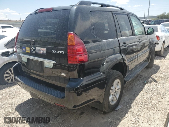 2004 Lexus GX 470 z VIN JTJBT20X140060719, wystawiony jako Copart lot #53196435 z przebiegiem Nie podano mil oraz Nie do naprawy • Non repairable. Historia ofert i sprzedaży dostępna na DreamBid. Obrazek 3.