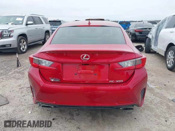 2018 Lexus RC with VIN JTHHZ5BC2J5018533, listed as a IAAI auction lot 41639355 with 68,657 mi miles. Bid and sale history available at carsss.com. Image 16.