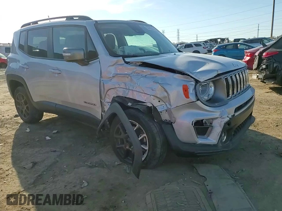2021 Jeep Renegade Limited with VIN ZACNJDD14MPN35567, listed as a Copart auction lot 53393075 with 23,708 mi miles and Non repairable. Bid and sale history available at DreamBid. Image 12.