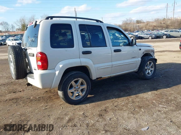 2004 Jeep Liberty Limited with VIN 1J8GL58KX4W188675, listed as a IAAI auction lot 41544924 with 131,481 mi miles. Bid and sale history available at carsss.com. Image 4.