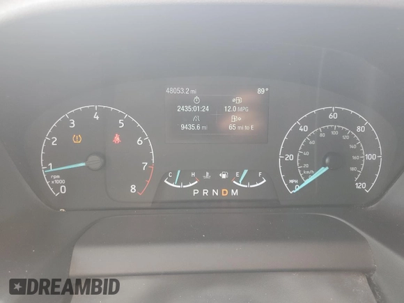 2023 Ford Transit Cargo with VIN 1FTBR1X81PKA74025, listed as a Copart auction lot 66054085 with 48,053 mi miles and Salvage title. Bid and sale history available at DreamBid. Image 9.