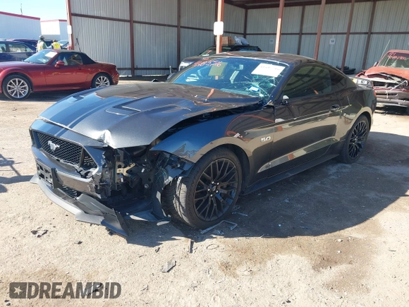 2019 Ford Mustang GT with VIN 1FA6P8CF4K5176680, listed as a IAAI auction lot 41485516 with 59,278 mi miles and . Bid and sale history available at DreamBid. Image 17.