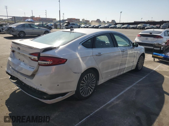 2018 Ford Fusion Titanium with VIN 3FA6P0RU4JR134142, listed as a Copart auction lot 52046465 with 91,018 mi miles and Salvage Title. Bid and sale history available at DreamBid. Image 3.