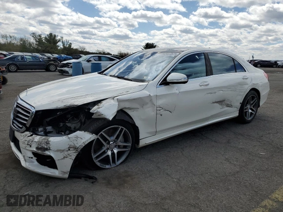 2014 Mercedes-Benz S 550 with VIN WDDUG8FB4EA025818, listed as a Copart auction lot 54918825 with 80,706 mi miles and Salvage Title. Bid and sale history available at carsss.com. Image 1.