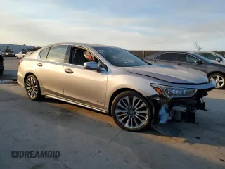 2018 Acura RLX w/Technology Pkg with VIN JH4KC1F52JC000704, listed as a Copart auction lot 43264815 with 0 mi miles and Salvage Title. Bid and sale history available at carsss.com. Image 4.