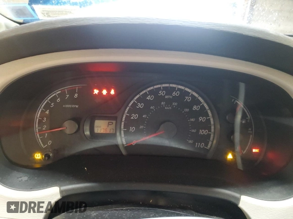 2011 Toyota Sienna LE with VIN 5TDJK3DC7BS016720, listed as a Copart auction lot 52746125 with 117,617 mi miles and Salvage Title. Bid and sale history available at carsss.com. Image 9.