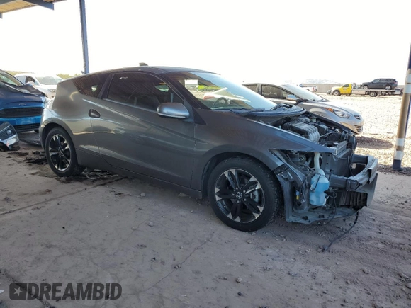2015 Honda CR-Z EX with VIN JHMZF1D69FS000522, listed as a Copart auction lot 43212845 with 104,808 mi miles and Salvage title. Bid and sale history available at DreamBid. Image 4.