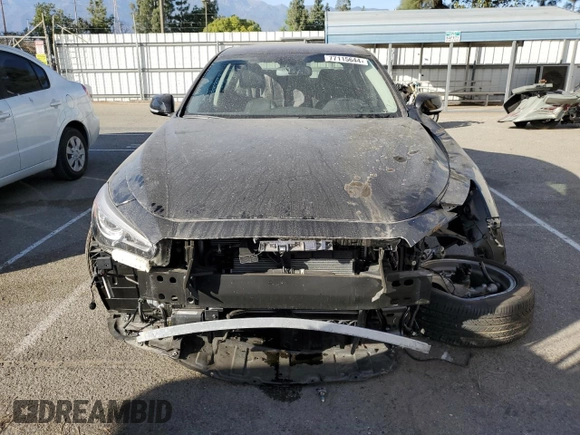 2024 Infiniti Q50 Luxe with VIN JN1EV7BR6RM630707, listed as a Copart auction lot 77115644 with 3,013 mi miles and Salvage Title. Bid and sale history available at DreamBid. Image 5.