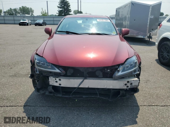 2008 Lexus IS 250 with VIN JTHCK262882027649, listed as a Copart auction lot 60281105 with 160,383 mi miles and Salvage title. Bid and sale history available at DreamBid. Image 5.