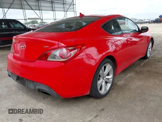 2010 Hyundai Genesis Coupe Premium with VIN KMHHT6KD2AU027736, listed as a IAAI auction lot 42654916 with 102,715 mi miles and . Bid and sale history available at DreamBid. Image 4.