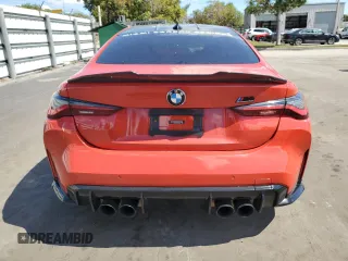 2021 BMW M4 Competition with VIN WBS33AZ05MCG85464, listed as a Copart auction lot 46995985 with 56,857 mi miles and Non Repairable. Bid and sale history available at carsss.com. Image 6.