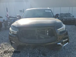 2018 Infiniti QX80 with VIN JN8AZ2NFXJ9664603, listed as a Copart auction lot 55458975 with 189,529 mi miles and Clean Title. Bid and sale history available at DreamBid. Image 5.