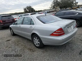 2001 Mercedes-Benz S-Class with VIN WDBNG75JX1A159582, listed as a Copart auction lot 88514775 with 114,592 mi miles and Clean Title. Bid and sale history available at carsss.com. Image 2.