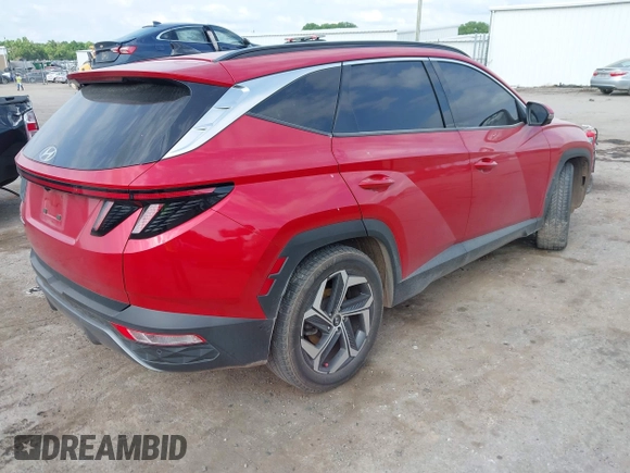 2022 Hyundai Tucson Limited with VIN 5NMJE3AE5NH044312, listed as a IAAI auction lot 42274784 with 80,582 mi miles and . Bid and sale history available at DreamBid. Image 4.