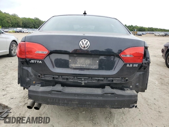 2012 Volkswagen Jetta SE with VIN 3VWDP7AJ3CM451497, listed as a Copart auction lot 58322715 with 180,266 mi miles and Salvage title. Bid and sale history available at DreamBid. Image 6.