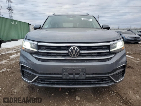 2021 Volkswagen Atlas SEL R-Line z VIN 1V2SR2CA5MC589807, wystawiony jako Copart lot #89106905 z przebiegiem 62 864 mil mil oraz Szkoda całkowita • Salvage title. Historia ofert i sprzedaży dostępna na DreamBid. Obrazek 5.