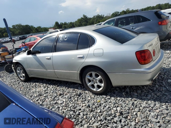 2002 Lexus GS 300 z VIN JT8BD69S720159393, wystawiony jako Copart lot #58225725 z przebiegiem 204 970 mil mil oraz Szkoda całkowita • Salvage title. Historia ofert i sprzedaży dostępna na DreamBid. Obrazek 2.