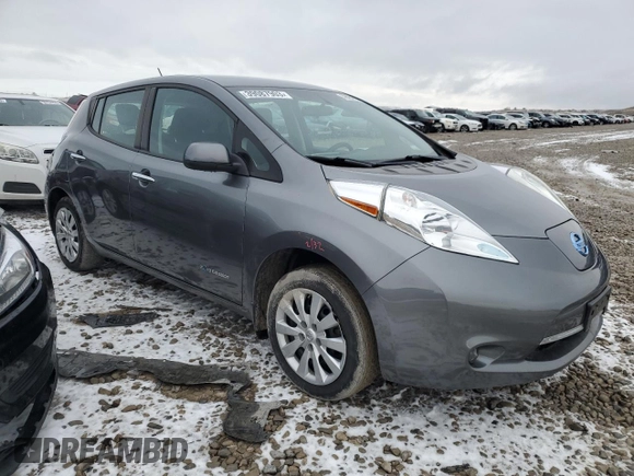 2015 Nissan LEAF SV with VIN 1N4AZ0CP5FC332953, listed as a Copart auction lot 39087903 with 61,605 mi miles. Bid and sale history available at carsss.com. Image 4.