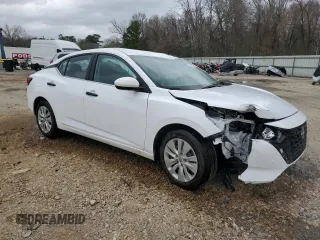 2024 Nissan Sentra S with VIN 3N1AB8BV3RY303088, listed as a Copart auction lot 48216765 with 17,272 mi miles and Salvage Title. Bid and sale history available at carsss.com. Image 4.