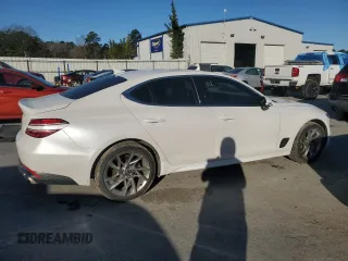 2022 Genesis G70 2.0T with VIN KMTG34TA0NU086204, listed as a Copart auction lot 46270175 with 61,331 mi miles and Salvage Title. Bid and sale history available at DreamBid. Image 3.