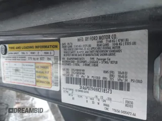 2017 Ford Fusion SE with VIN 3FA6P0T94HR218573, listed as a IAAI auction lot 41480139 with 113,344 mi miles and . Bid and sale history available at DreamBid. Image 9.