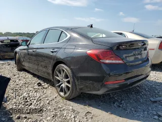 2021 Genesis G70 2.0T with VIN KMTG44LA7MU075423, listed as a Copart auction lot 65992484 with 33,467 mi miles and Salvage Title. Bid and sale history available at carsss.com. Image 2.