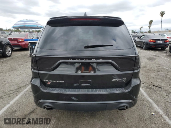 2021 Dodge Durango SRT Hellcat with VIN 1C4SDJH93MC626586, listed as a Copart auction lot 50986195 with 55,495 mi miles and Salvage Title. Bid and sale history available at DreamBid. Image 6.