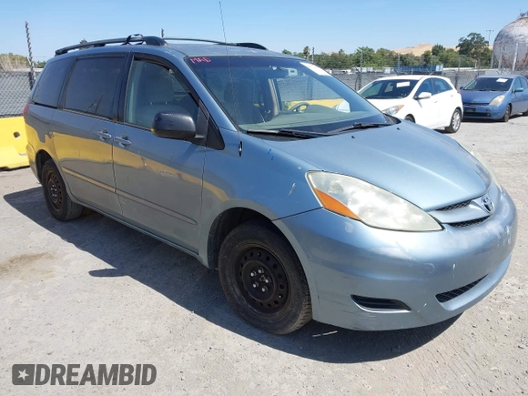 2006 Toyota Sienna CE z VIN 5TDZA23C36S453203, wystawiony jako IAAI lot #42572930 z przebiegiem 179 815 mil mil oraz . Historia ofert i sprzedaży dostępna na DreamBid. Obrazek 1.