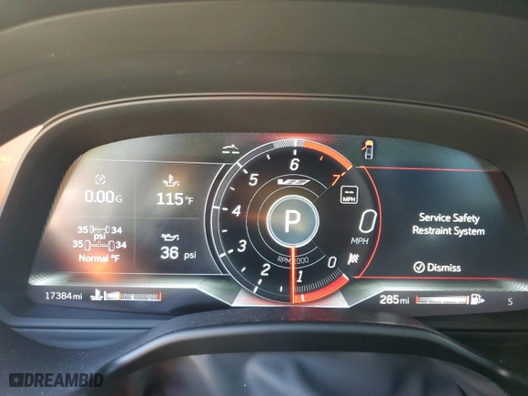 2022 Cadillac CT5 V-Series with VIN 1G6DR5RW7N0128080, listed as a Copart auction lot 70017984 with 17,384 mi miles and Salvage Title. Bid and sale history available at carsss.com. Image 9.