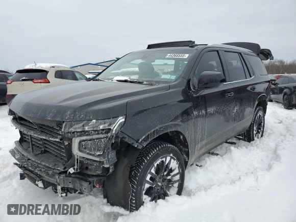 2021 Chevrolet Tahoe LT with VIN 1GNSKNKT5MR415556, listed as a Copart auction lot 44368555 with 31,961 mi miles and Salvage Title. Bid and sale history available at carsss.com. Image 1.